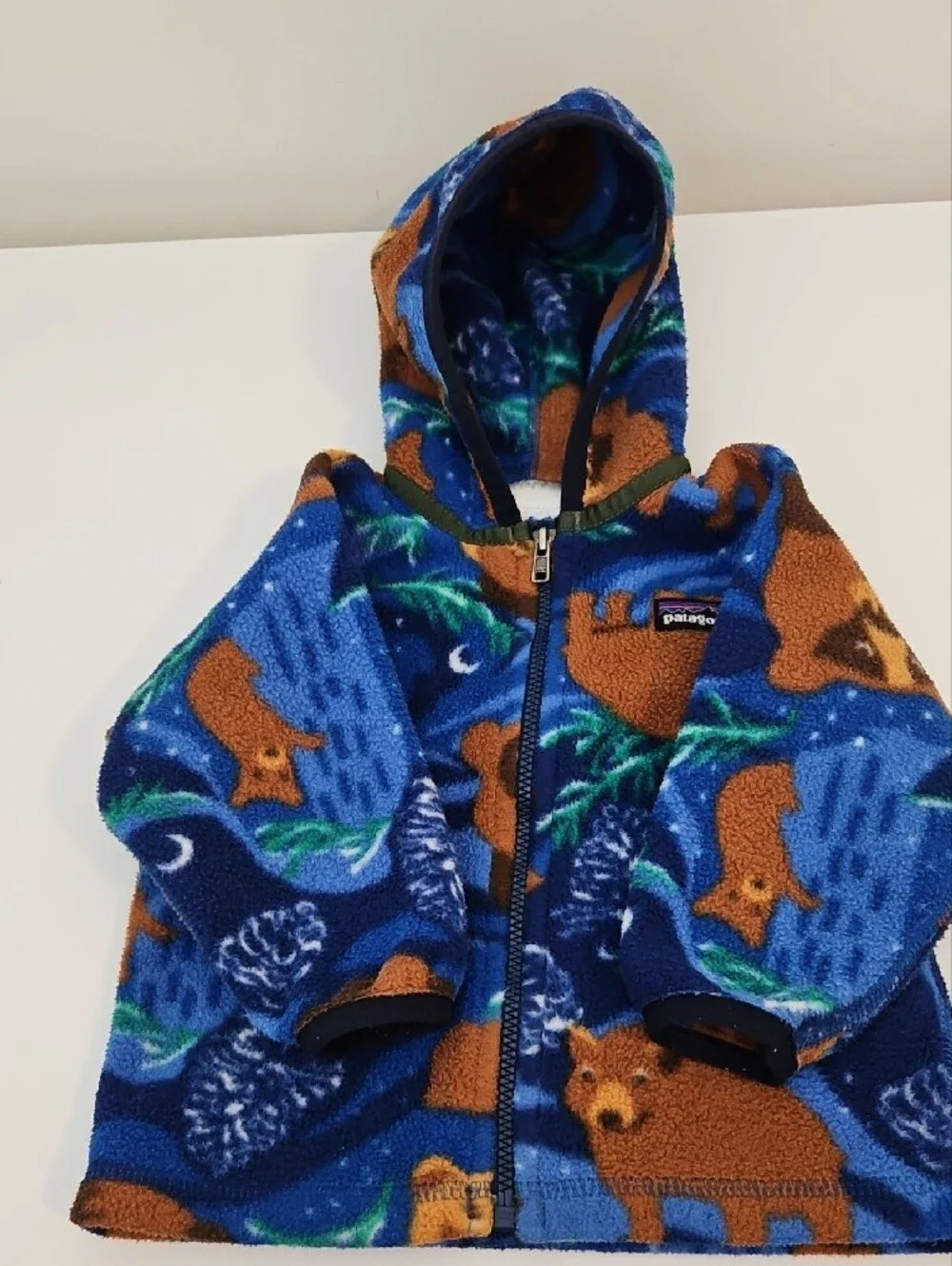 Patagonia Multi-Color Fleece Sweater - Blue, Orange, Green